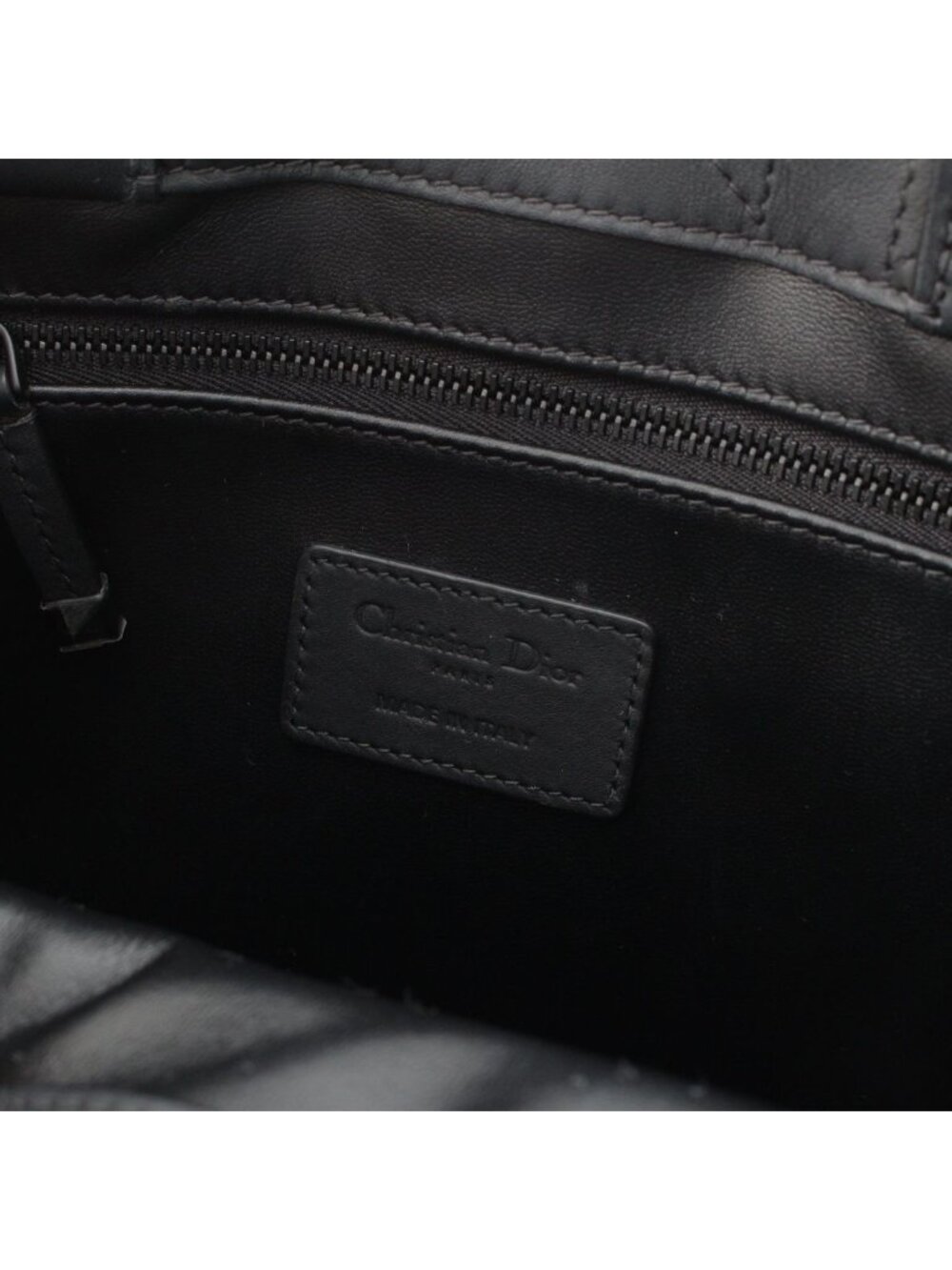 Dior Leather Micro Cannage Book Tote So Black Small - Picture 7 of 10